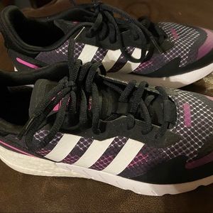 Black and Purple Adidas Tennis for womens